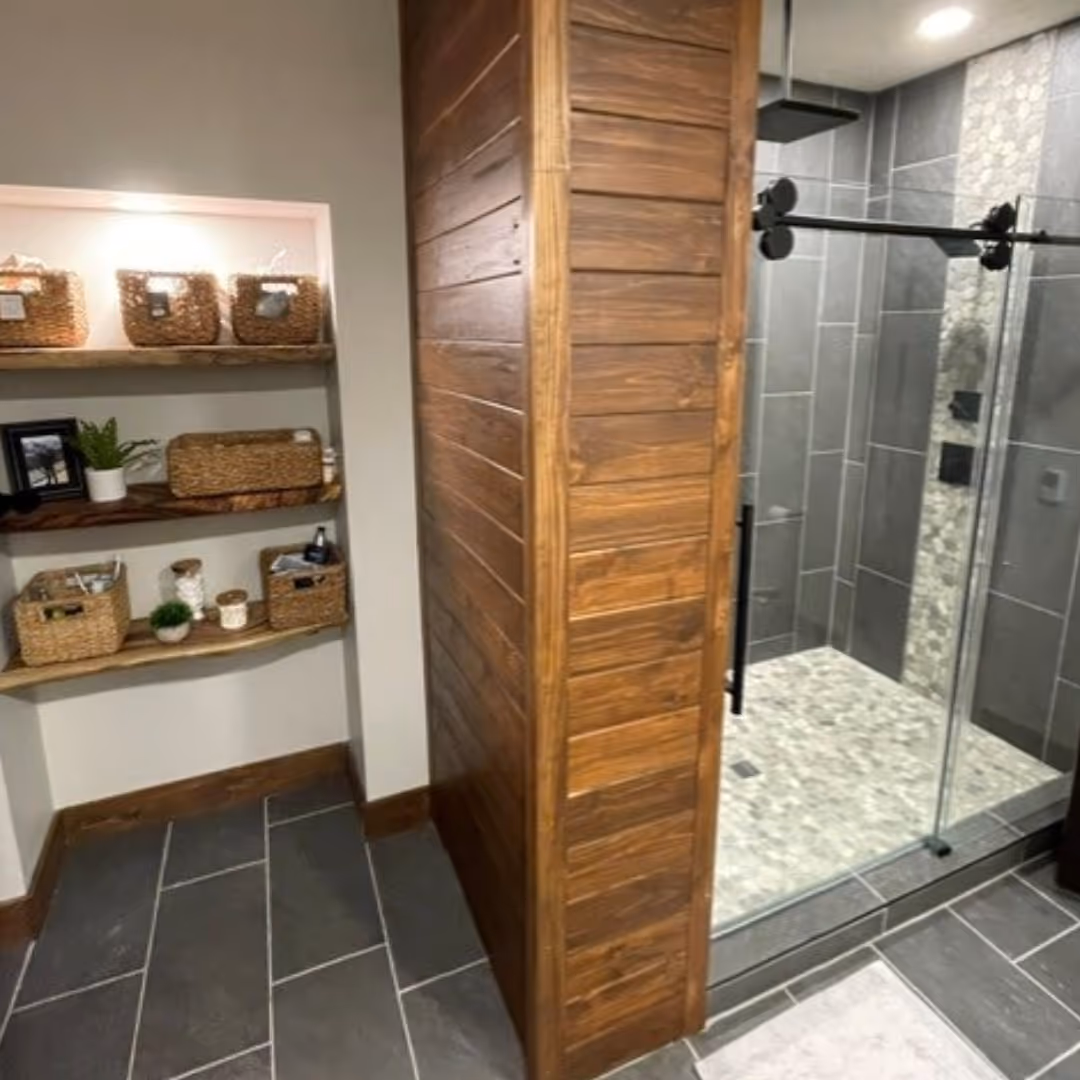 custom shower installation